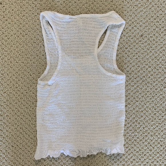 Cropped Tank with Ruffle Bottom - Picture 2 of 4